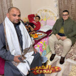 زيارة إنسانية للاطمئنان على مالك شريف بعد خروجه من المستشفى